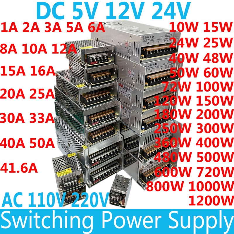 Smps Power Supply - Anahtarlama güç kaynağı AC 110V 220V
