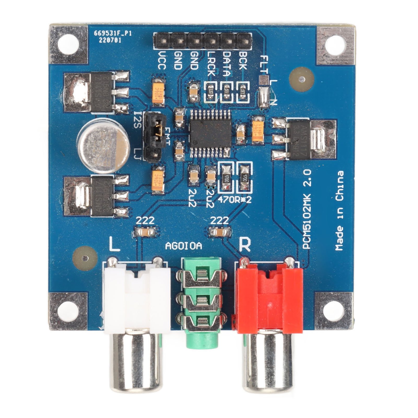 Modular Power Supply - DAC Dekoder Kartı I2S Girişi 32bit
