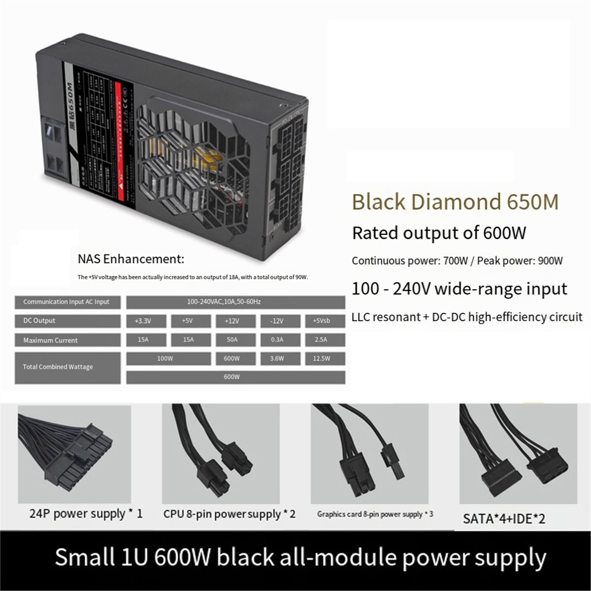 [AC18 Dijital]/Flex 600W Modül - Flex Atx Power Supply 600W 1U incelemesi ve fiyatı