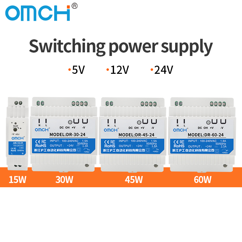 OMCH Din Raylı DR-15 DR-30 DR- - Smps Power Supply incelemesi ve fiyatı