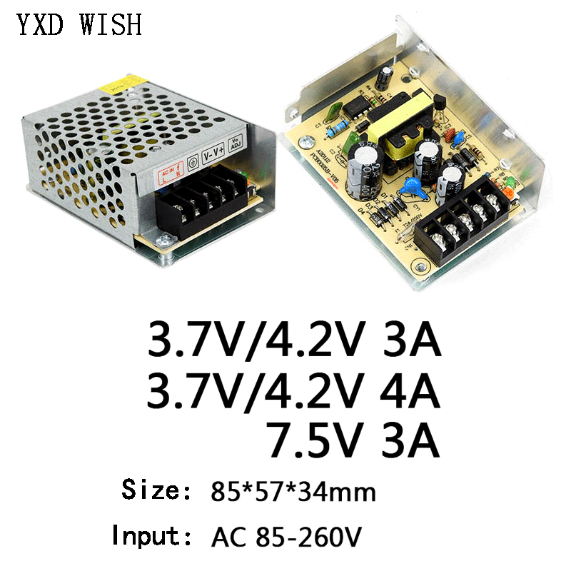 AC 220V için 3.7V 4.2V 7.5V gü - Power Supply 500W incelemesi ve fiyatı