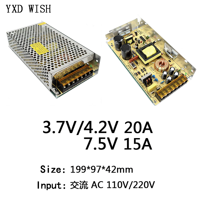 AC 220V için 3.7V 4.2V 7.5V gü - Power Supply 500W incelemesi ve fiyatı