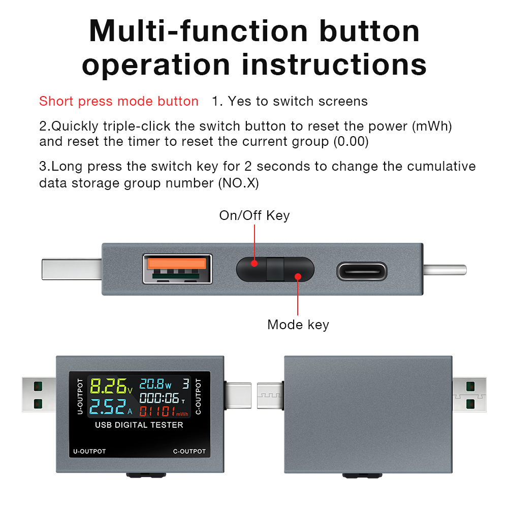 USB Tip-C Şarj Test Cihazı DC  - Power Supply Tester incelemesi ve fiyatı