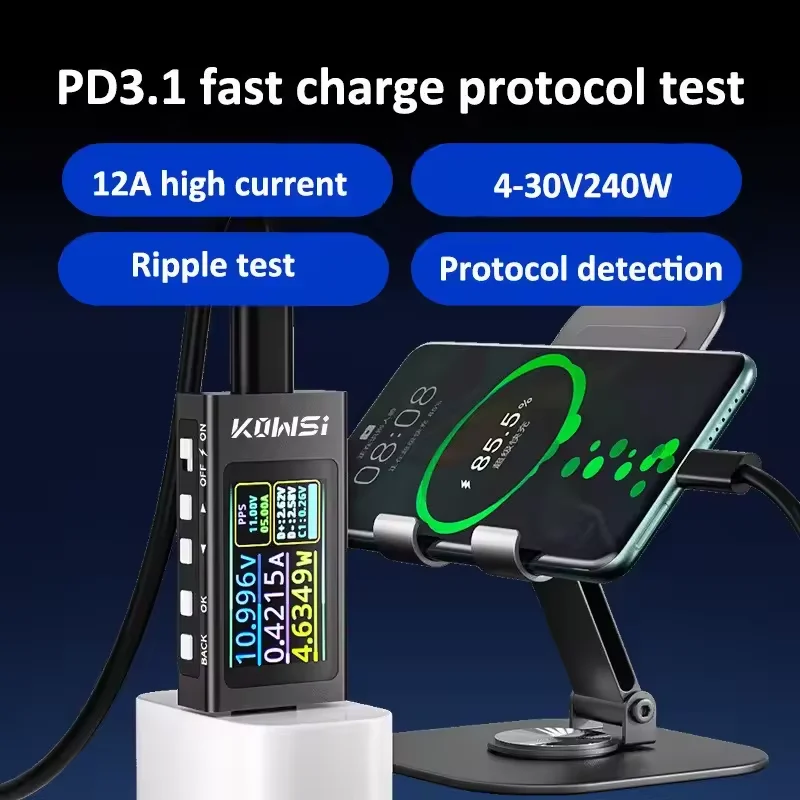 KWS-X1 Tip-C Akım ve Gerilim M - Power Supply Tester incelemesi ve fiyatı