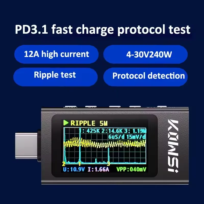 KWS-X1 Tip-C Akım ve Gerilim M - Power Supply Tester incelemesi ve fiyatı