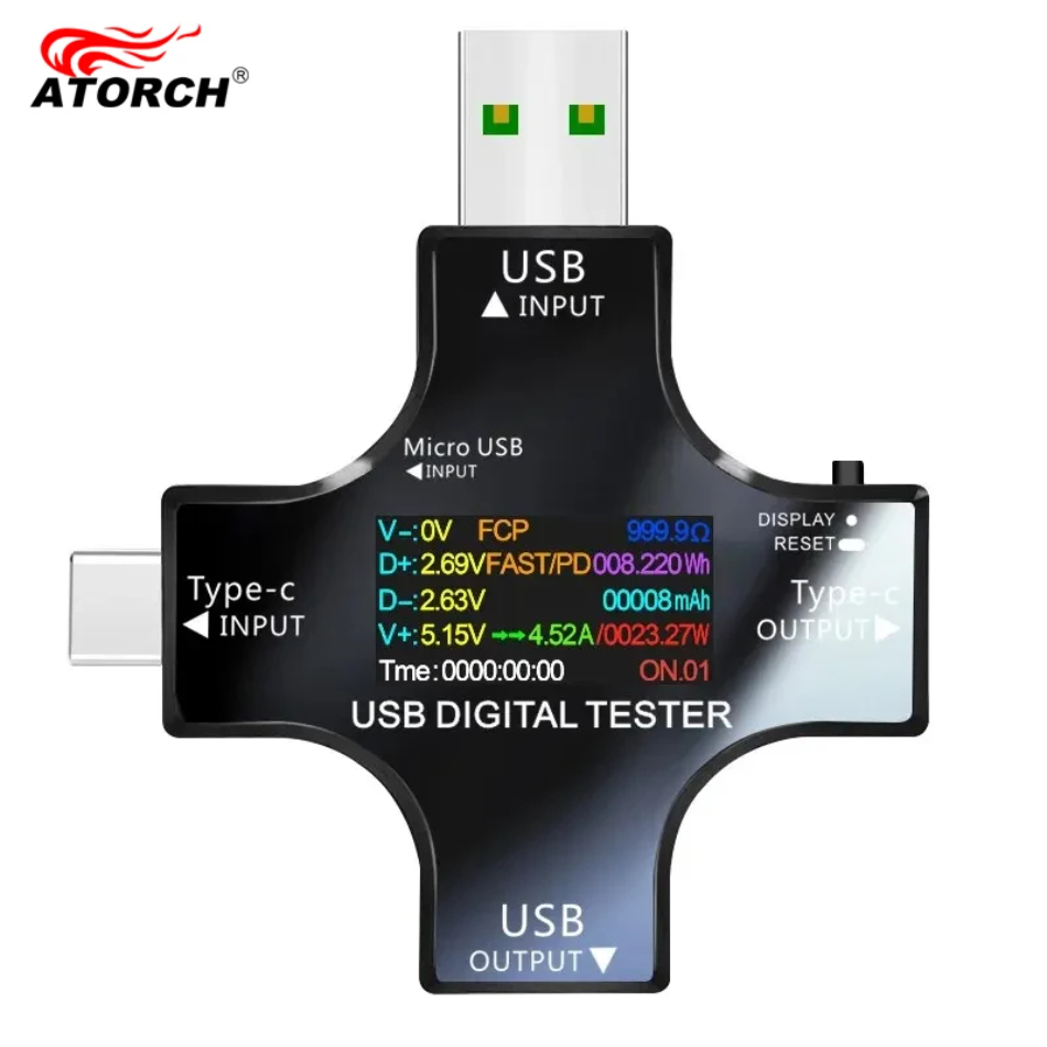 USB Test Cihazı DC Tip-C PD Di - Power Supply Tester incelemesi ve fiyatı