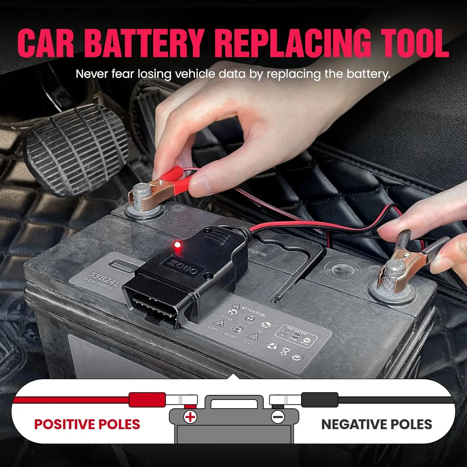 2 Timsah Klipsli OBD II Araç H - Power Supply Tester incelemesi ve fiyatı