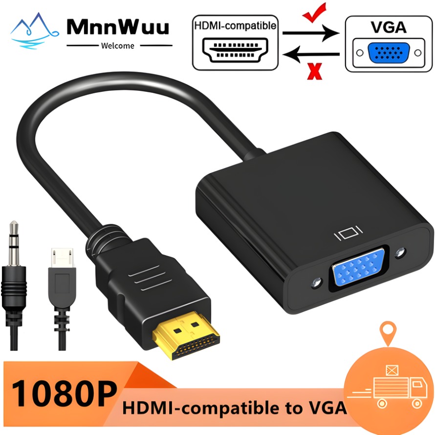 1080P HDMI - VGA Adaptör Dönüş - Pc Power Supply incelemesi ve fiyatı