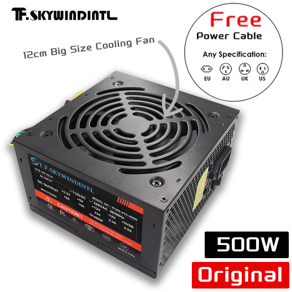 Ucuz 500W Siyah ATX Masaüstü O - Power Supply 650W incelemesi ve fiyatı