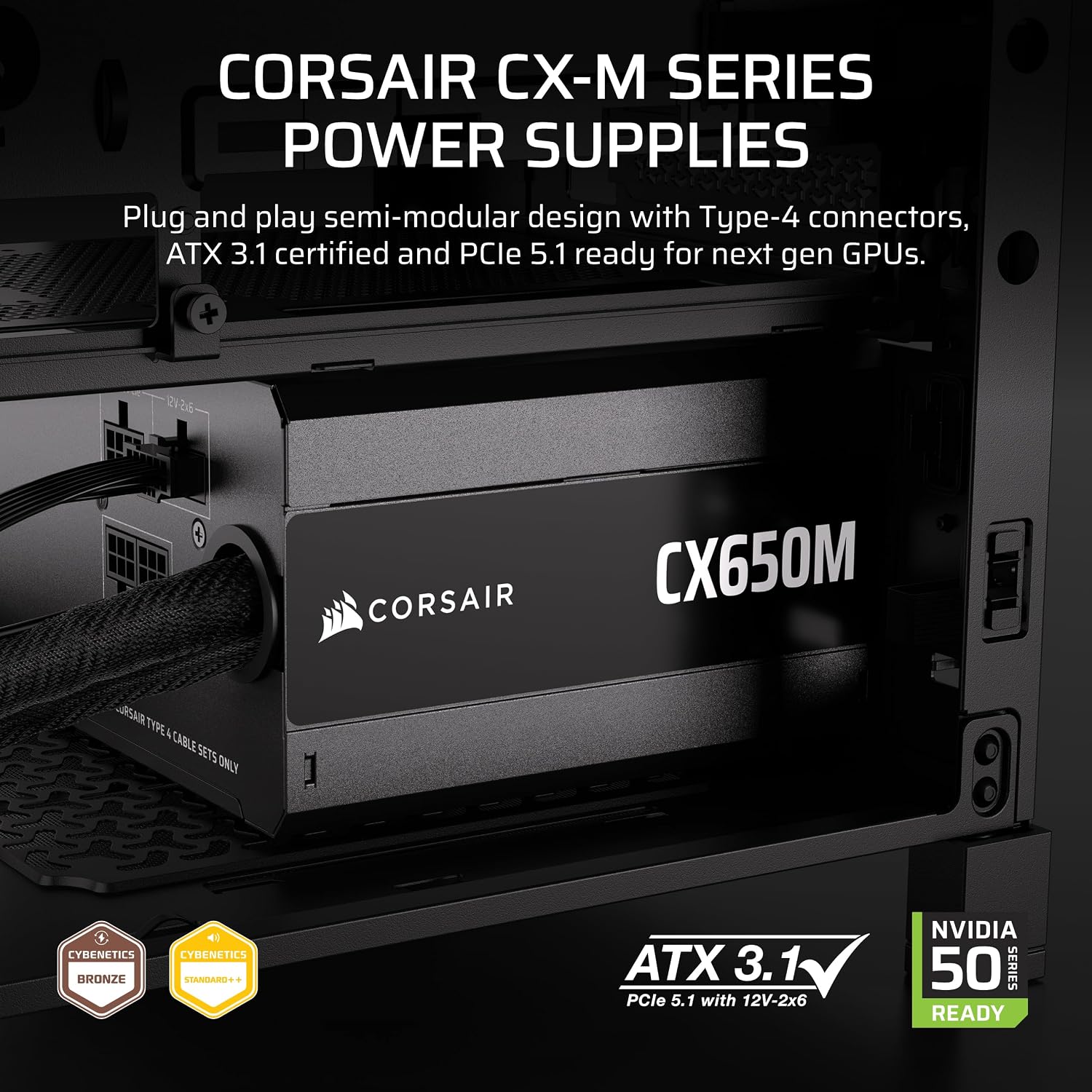 CX650M (2025) Yarı Modüler ATX - Power Supply 650W incelemesi ve fiyatı