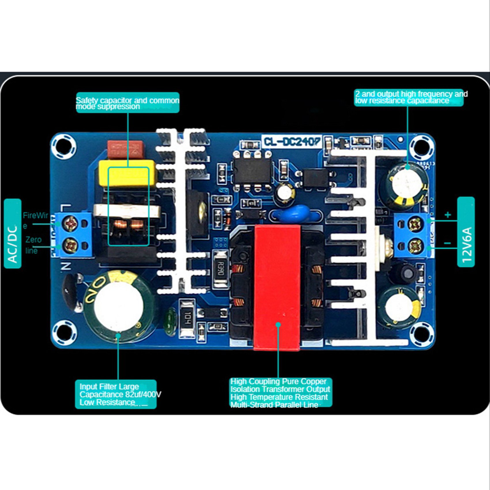 【PUBLICITY】5X 12V6A Anahtarlam - Dc Power Supply 12V incelemesi ve fiyatı